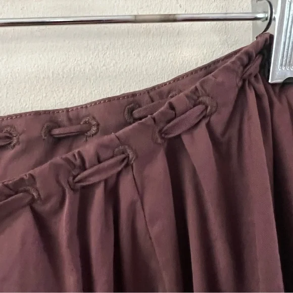 House of CB Cora gathered full midi skirt Ladies size large Rich brown - Picture 6 of 11